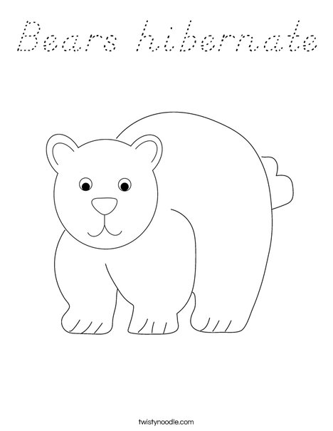 Bear Coloring Page