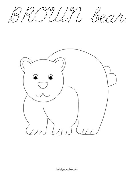 Bear Coloring Page