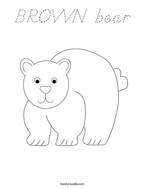 Bear Coloring Page
