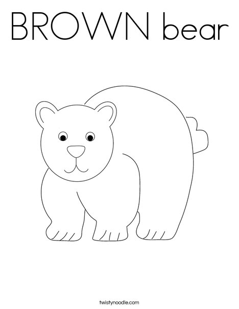 Bear Coloring Page