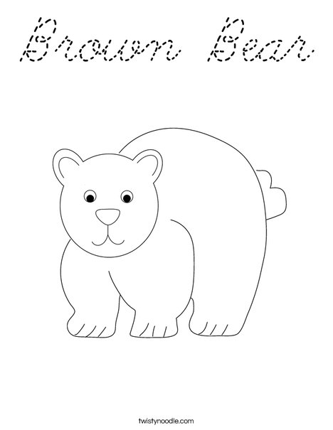 Bear Coloring Page