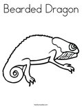 Bearded Dragon Coloring Page