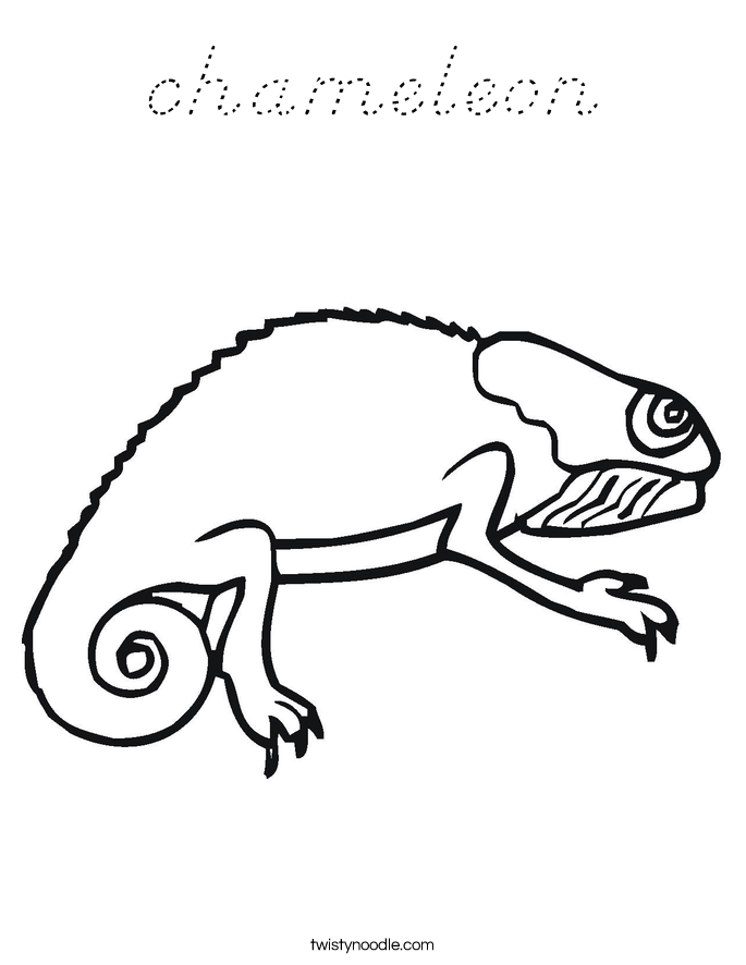 chameleon Coloring Page