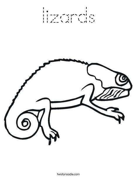 Bearded Dragon Coloring Page