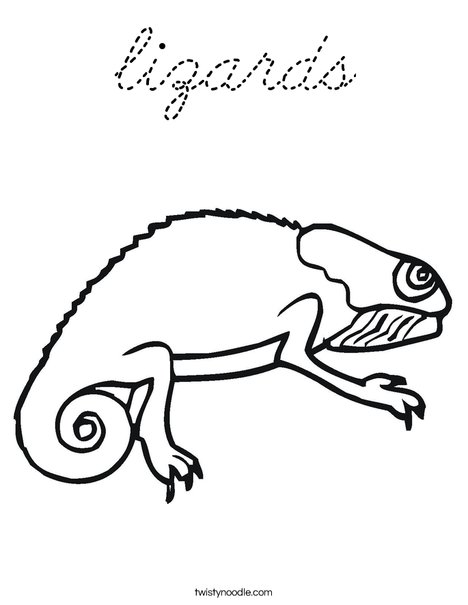 Bearded Dragon Coloring Page