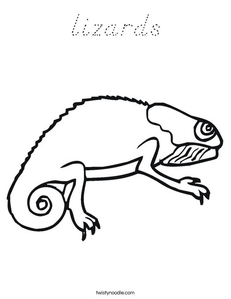 Bearded Dragon Coloring Page