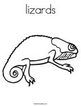 lizards Coloring Page
