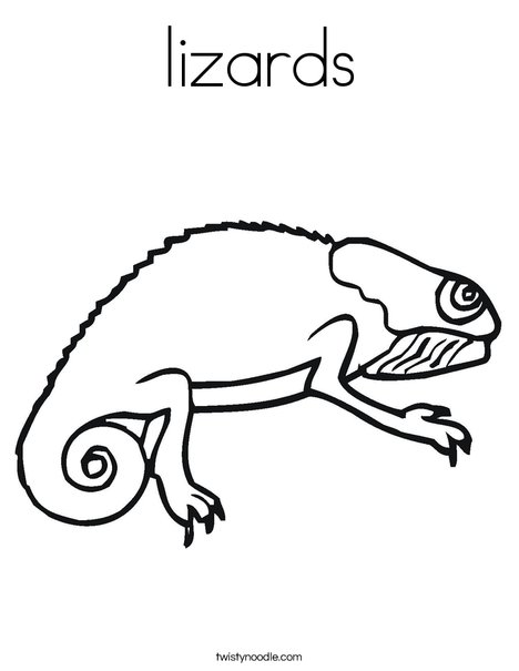 Bearded Dragon Coloring Page