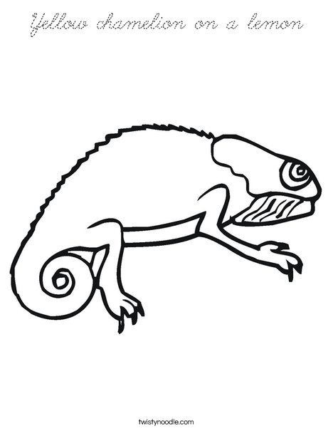 Bearded Dragon Coloring Page