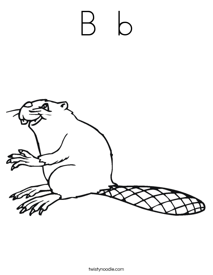B  b Coloring Page