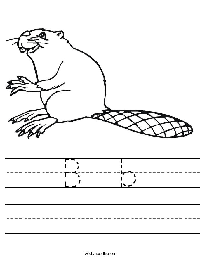 B B Worksheet - Twisty Noodle