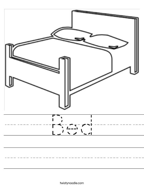 Bed Worksheet Twisty Noodle Bed Worksheet Twisty Noodle