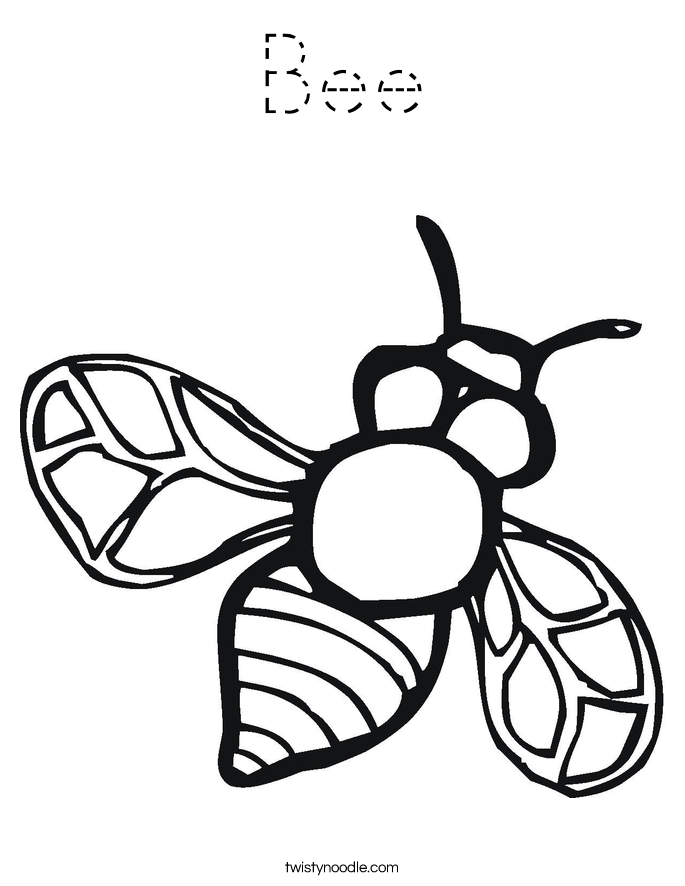Bee Coloring Page