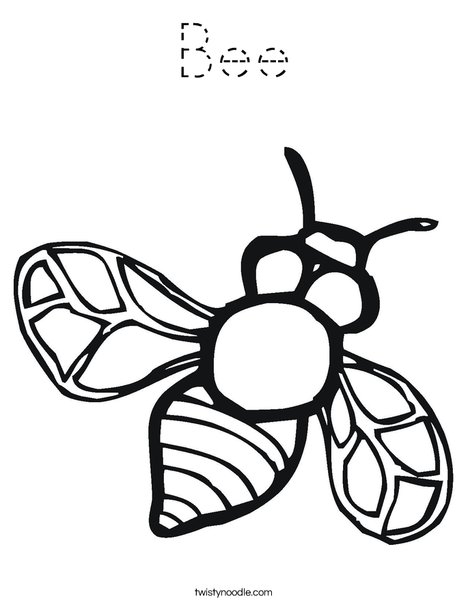 Bumble Bee Coloring Page