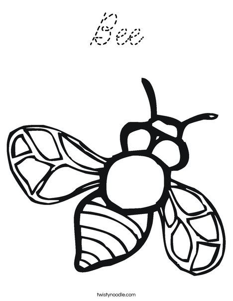 Bumble Bee Coloring Page