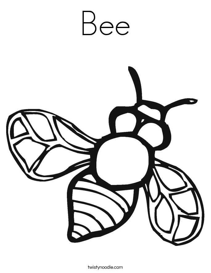Bee Coloring Page