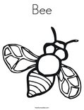 Bee Coloring Page