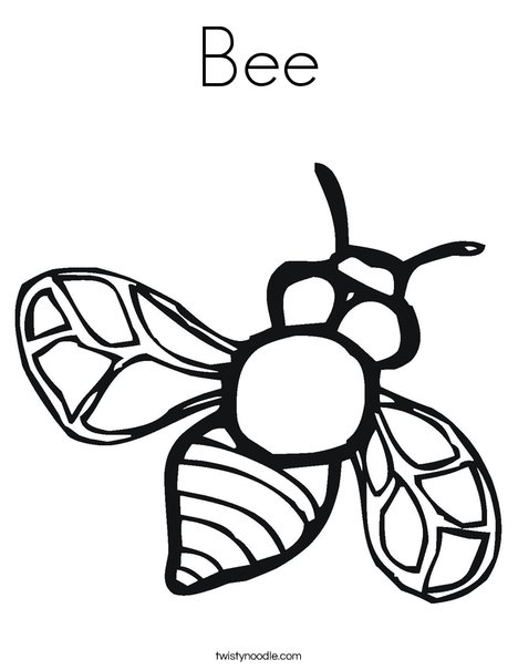 Bumble Bee Coloring Page