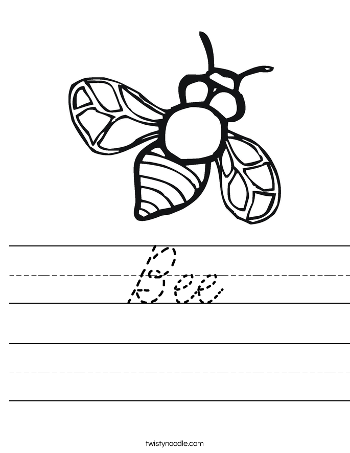 Bee Worksheet