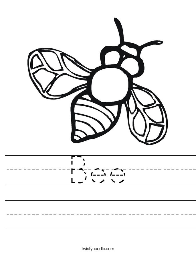 Bee Worksheet