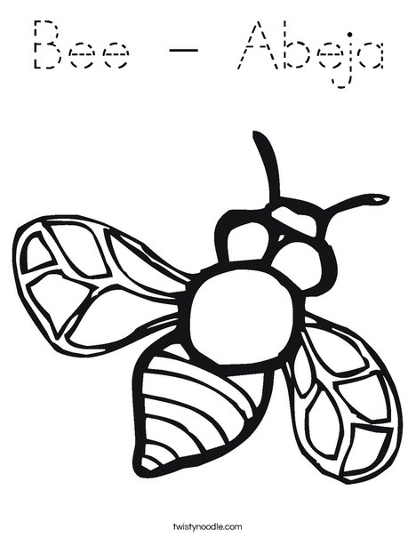 Bumble Bee Coloring Page