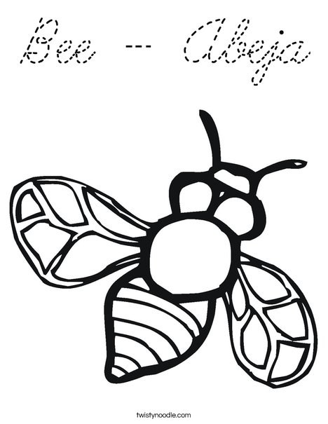 Bumble Bee Coloring Page