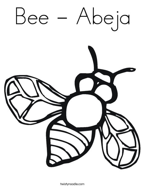Bumble Bee Coloring Page