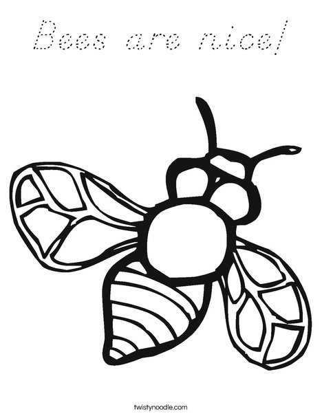 Bumble Bee Coloring Page