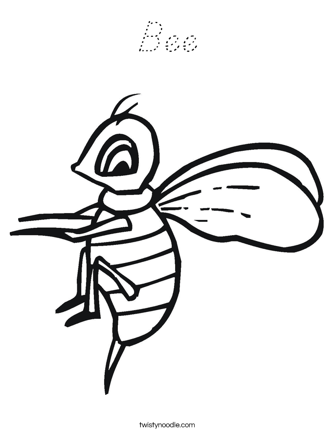 Bee Coloring Page
