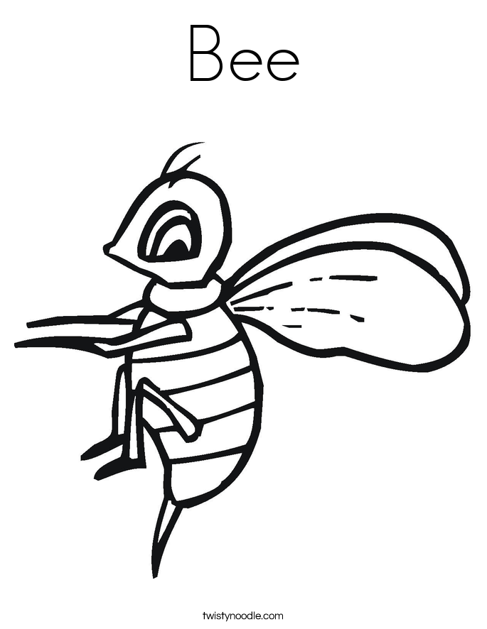 Bee Coloring Page