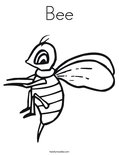 Bee Coloring Page