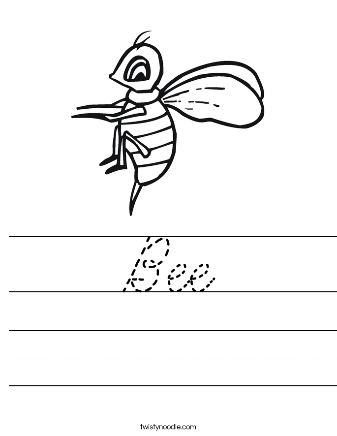 Bee Worksheet