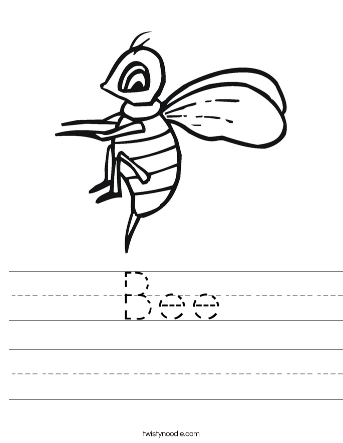 Bee Worksheet