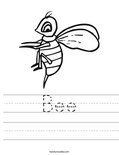 Bee Worksheet