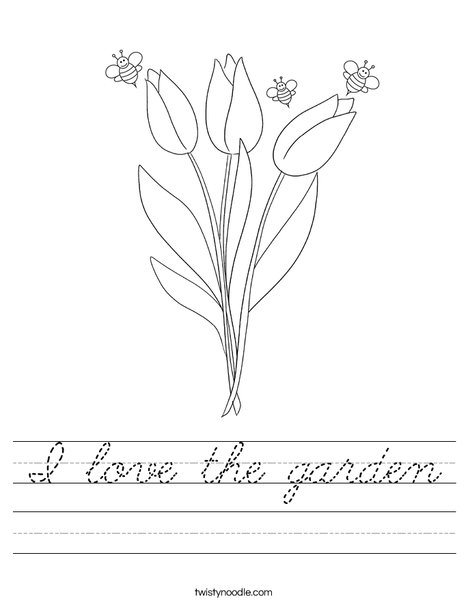 Bee and Flower Worksheet
