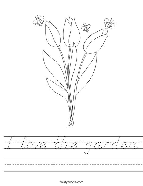 Bee and Flower Worksheet