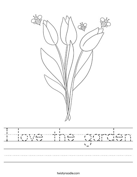 Bee and Flower Worksheet