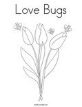 Change Template Love Bugs Coloring Page