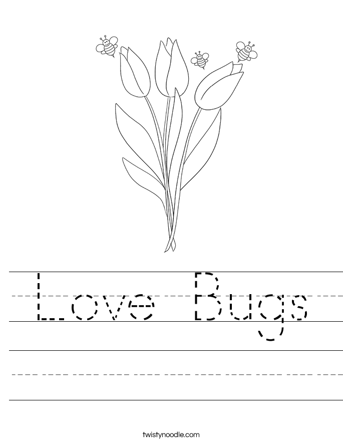 Love Bugs Worksheet