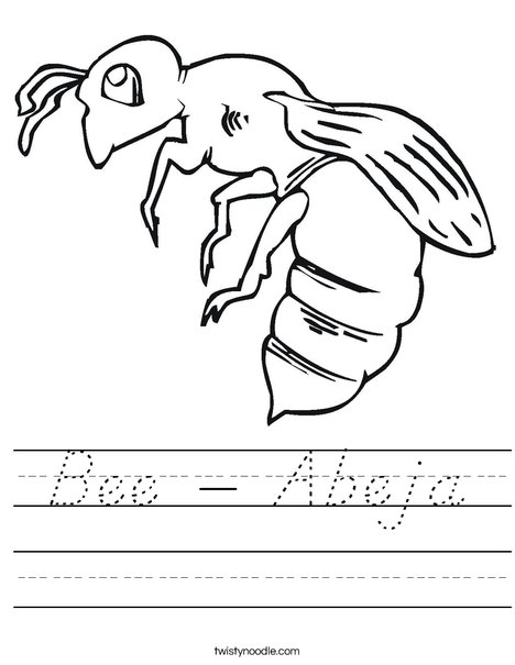 Bee Worksheet