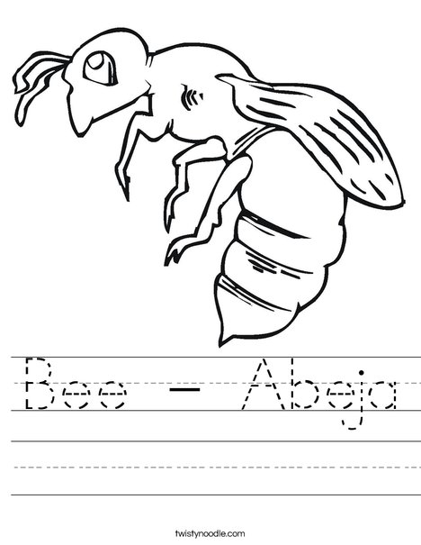 Bee Worksheet