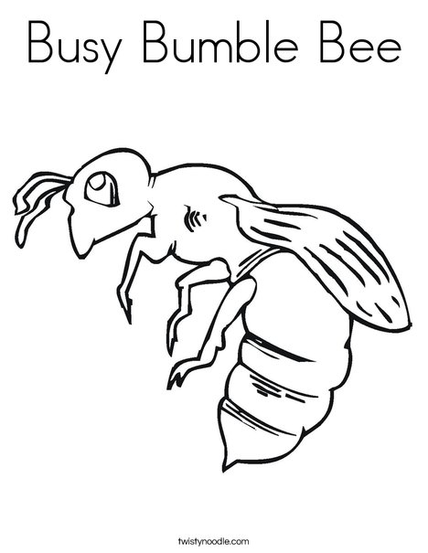Bee Coloring Page