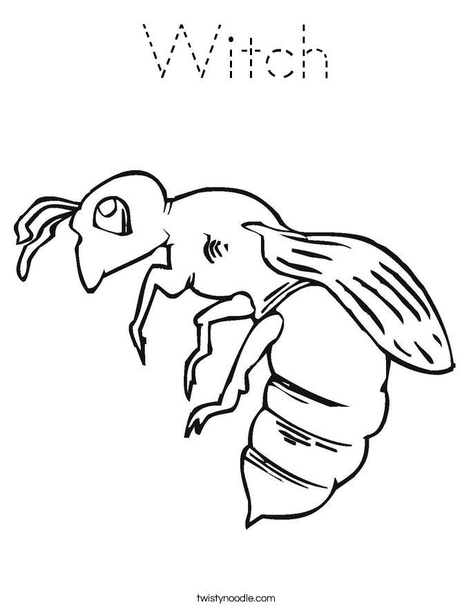 Witch Coloring Page