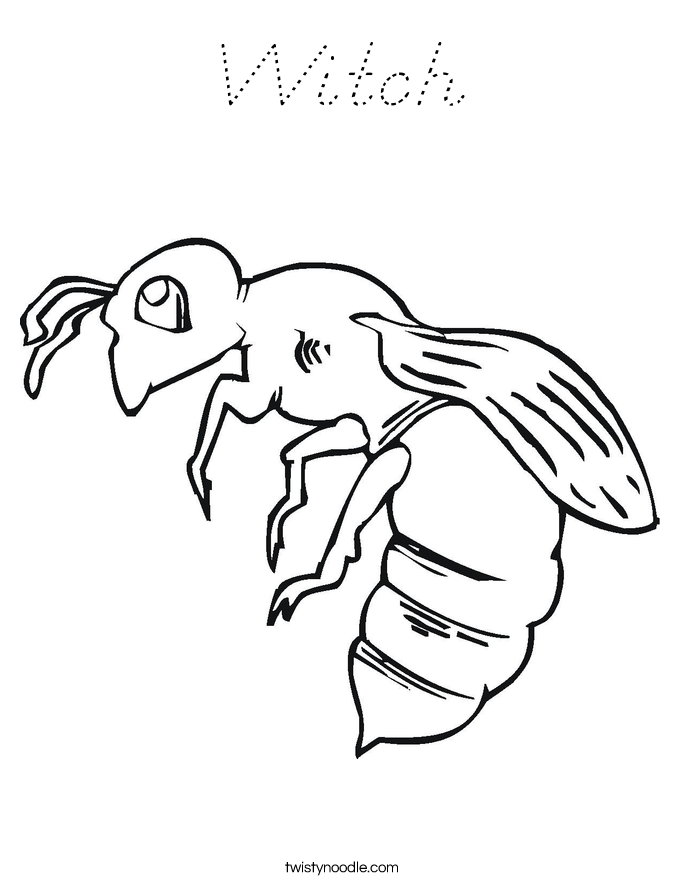 Witch Coloring Page