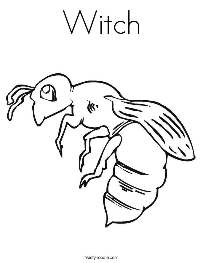 Witch Coloring Page