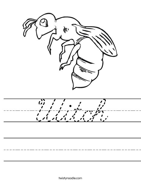 Bee Worksheet
