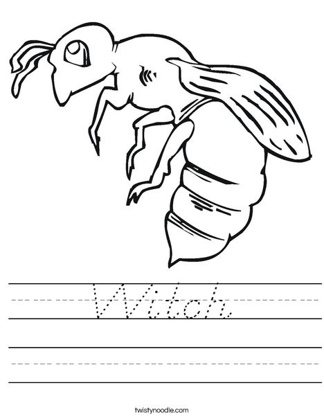 Bee Worksheet