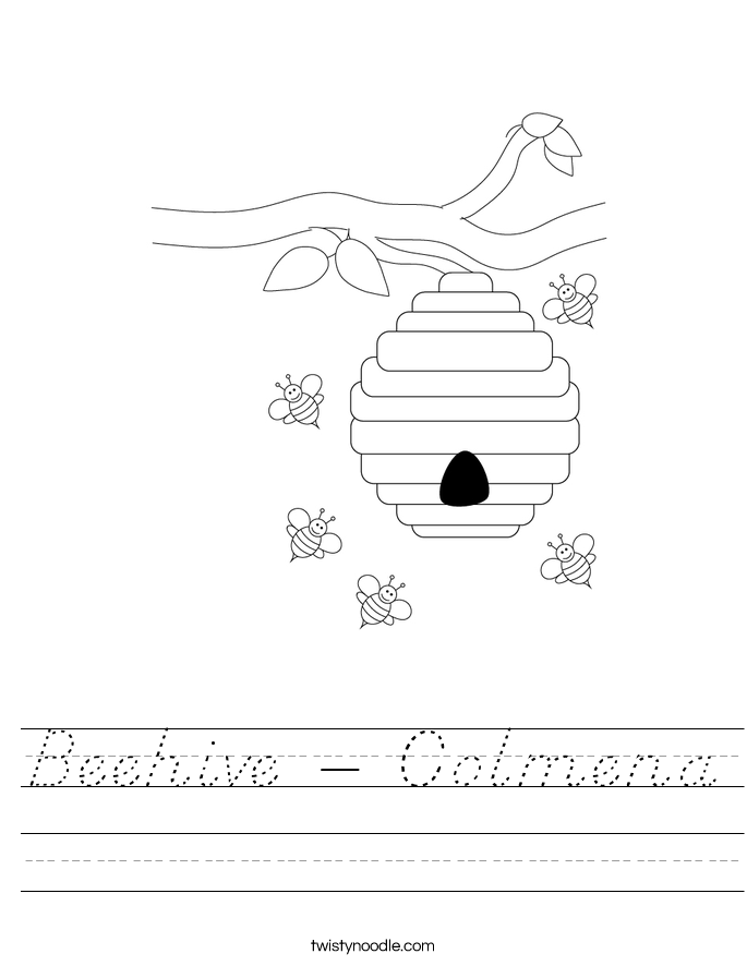 Beehive - Colmena Worksheet