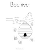 Beehive Coloring Page