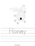 Honey Worksheet